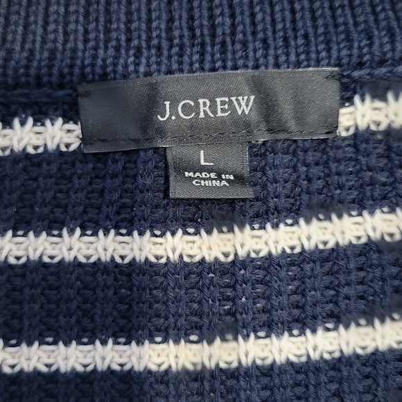J.Crew Women's Relaxed Collared Sweater Knit Size Large - Picture 2 of 5